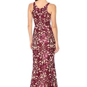 Dress the population Karen sequin dress burgundy